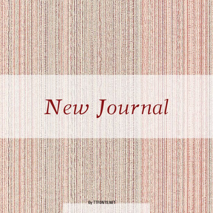 New Journal example